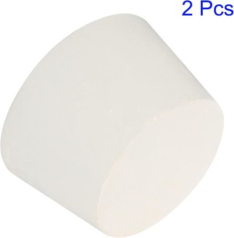 Solid Rubber Stopper, 6 Pcs Solid Rubber Bungs Laboratory Pipe Tank Bottle Sealing Plug Tapered Bung 19-26mm Diameter Soft Flexible White Lab Stoppers 4# in Saudi Arabia