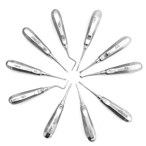 34 Pcs Oral Dental Extraction Surgery Extracting Elevators Forceps Instruments in Saudi Arabia