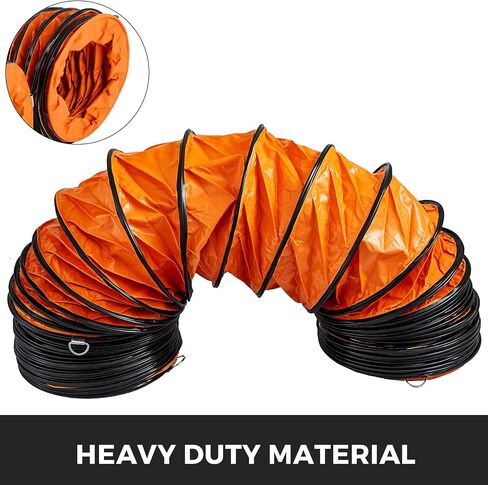 HappyBuy 25ft PVC خرطوم قناة مرنة لـ 10 "مروحة عادم منفاخ فائدة ، تهوية HVAC in Saudi Arabia