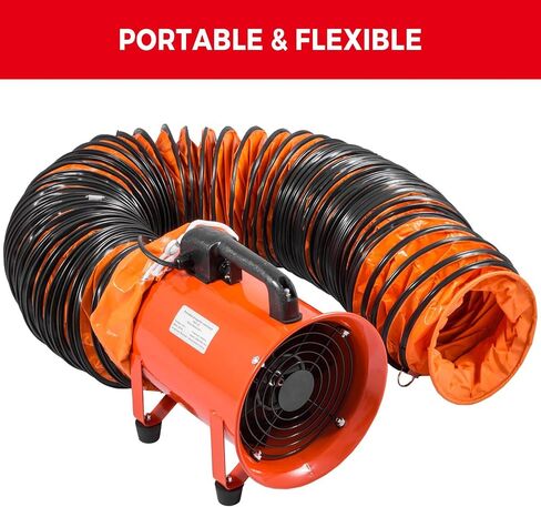 HappyBuy 25ft PVC خرطوم قناة مرنة لـ 10 "مروحة عادم منفاخ فائدة ، تهوية HVAC in Saudi Arabia