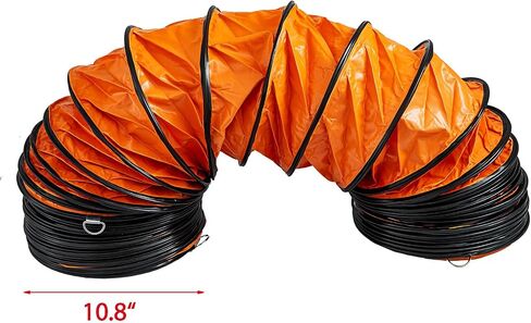 HappyBuy 25ft PVC خرطوم قناة مرنة لـ 10 "مروحة عادم منفاخ فائدة ، تهوية HVAC in Saudi Arabia