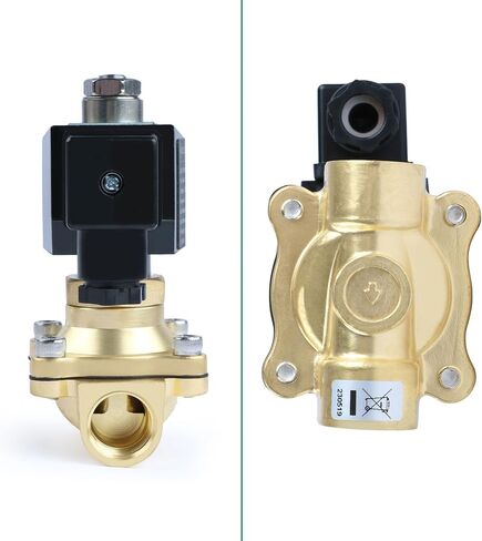الولايات المتحدة الصلبة 1/2 "صمام الملف اللولبي النحاسي - 110 فولت AC ، مفتوحة عادة ، 145 رطل/بوصة مربعة صمام كهربائي للمياه ، الهواء ، الديزل in Kuwait