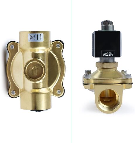 الولايات المتحدة الصلبة 1/2 "صمام الملف اللولبي النحاسي - 110 فولت AC ، مفتوحة عادة ، 145 رطل/بوصة مربعة صمام كهربائي للمياه ، الهواء ، الديزل in Kuwait
