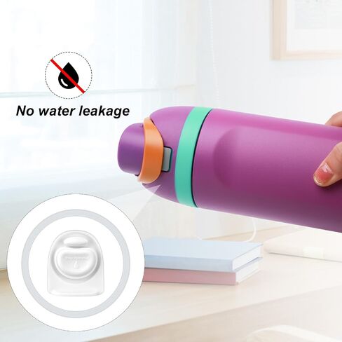 2pcs حلقة ختم الزجاجة و 2pcs سدادة الاستبدال لـ Owala freesip 24oz 32oz ، سيليكون خالٍ من BPA o حلقة زجاجة ماء أعلى أجزاء غطاء المطاط لأوهالا 16/19/22/32/40oz ملحقات قابس الحشية (أبيض) in Saudi Arabia