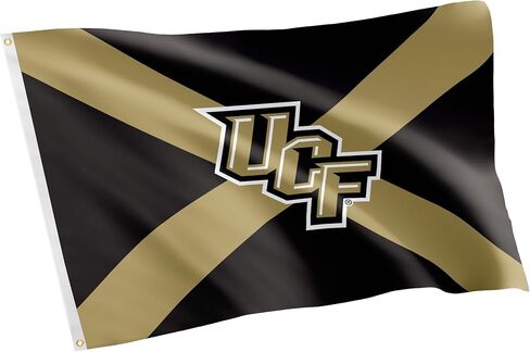 Desert Cactus University of Central Florida UCF Flag - 3 × 5 أقدام لافتة الفرسان الذهبية ، النسيج المتين الداخلي/الخارجي ، تصميم البوليستر بنسبة 100 ٪ (النمط Z) in Saudi Arabia