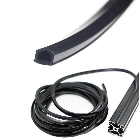 Dust Protection Soft Cover Seal Strip for 3030&4040 Series 8mm Slot Aluminum Profile Extrustion Black 10M in Saudi Arabia