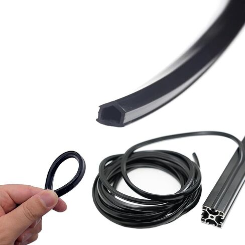 Dust Protection Soft Cover Seal Strip for 3030&4040 Series 8mm Slot Aluminum Profile Extrustion Black 10M in Saudi Arabia