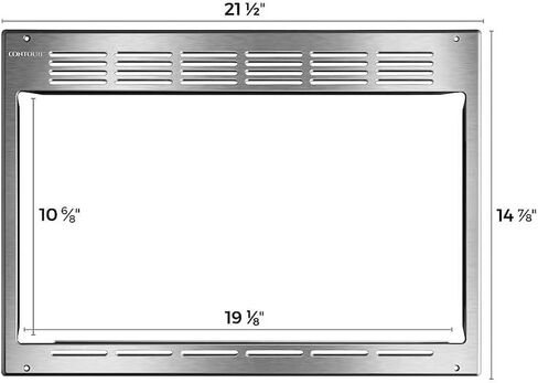 Microwave Oven Trim Kit Use With Microwave Oven Model RV-950S 20-1/2 Inch Width x 15 Inch Height Stainless Steel in Saudi Arabia