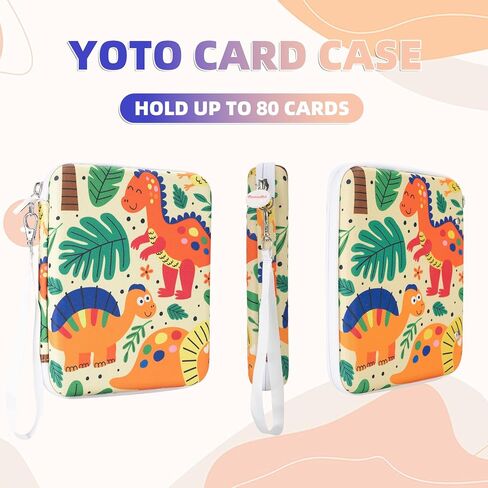 Card Case for Yoto Cards,80-Pockets binder with Zipper,Portable Card Holder Book for Holding Mini Audiobook Cards,Suitable for Boys and Girls(Wildlife) in Kuwait