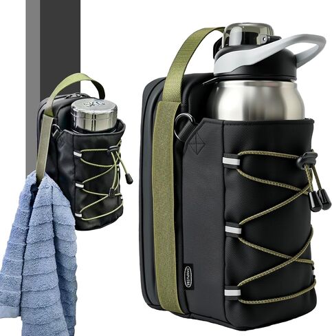 Magnetic Gym Bag - 11LB Ultra-Strong Force, Large 50oz Bottle Holder with Towel Loop, Magnetic Gym Water Bottle Bag For Gym Fitness, Workout, Outdoor in Saudi Arabia
