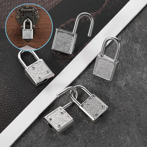10 PCS Suitcase Locks with Keys, Luggage Locks Silver Padlock with Key Metal Padlock with Key Mini Travel Lock Backpack Lock for Jewelry Boxes Decor Backpack Travel in Saudi Arabia