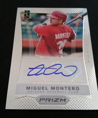 Miguel Montero Diamondbacks 2013 Panini Prizm Certified Autograph JG3 - MLB Autographed Baseball Cards in Saudi Arabia