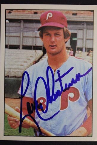 Larry Christenson Phillies Autographed 1975 SSPC #460 Signed Card RARE 16L - MLB Autographed Baseball Cards in Saudi Arabia