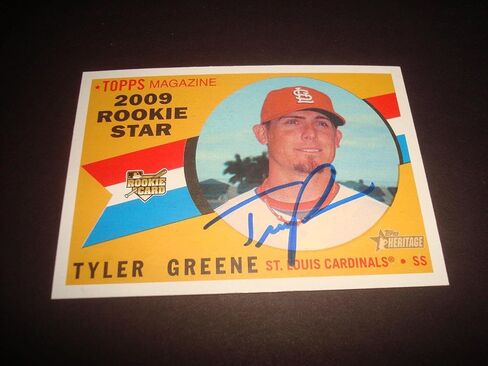Tyler e Cardinals 2009 Topps Heritage 652 RC Signed Authentic Autograph 920 - Baseball Slabbed Autographed Cards in Saudi Arabia