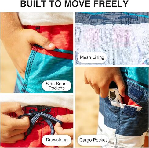 سروال سباحة للشاطئ من Kanu Surf للأولاد سريع الجفاف بعامل حماية من الأشعة فوق البنفسجية 50+ in Kuwait