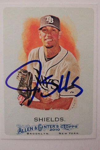James Shields Tampa Bay Rays Actograph 2010 Allen & Ginter #217 Card Succed 16C - MLB Motophaged Cardsball Cards in Saudi Arabia