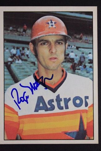 Roger Metzger Astros تم توقيعه 1975 SSPC #57 بطاقة موقعة نادرة 16L - MLB بطاقات البيسبول موقعة in Saudi Arabia