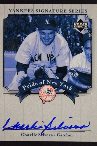 شارلي سيلفرا تم توقيعه 2003 UD Pride of New York Yankees Series Card 16M - MLB Motophorged Cards Baseball Cards in Saudi Arabia