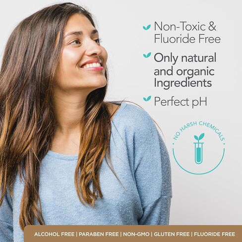 ORL Fluoride-Free, Natural Hydroxyapatite Toothpaste with Organic Xylitol. Helps Strengthen Teeth, Prevent Cavities, Non-Toxic Ingredients. Natural Fresh Mint Flavor 4 oz. Made is USA in Saudi Arabia