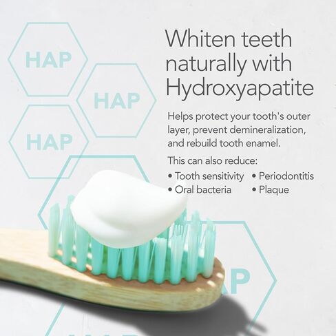ORL Fluoride-Free, Natural Hydroxyapatite Toothpaste with Organic Xylitol. Helps Strengthen Teeth, Prevent Cavities, Non-Toxic Ingredients. Natural Fresh Mint Flavor 4 oz. Made is USA in Saudi Arabia