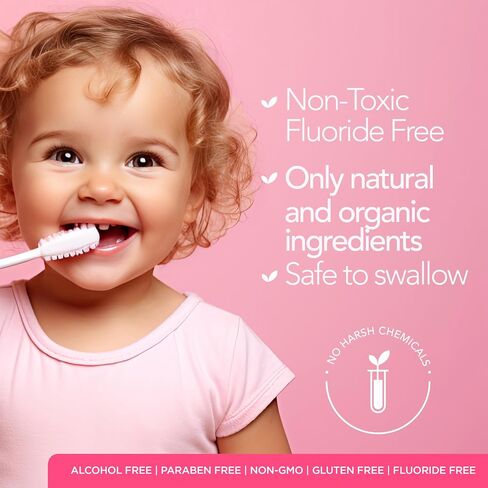 ORL Fluoride-Free, Natural Hydroxyapatite Toothpaste with Organic Xylitol. Helps Strengthen Teeth, Prevent Cavities, Non-Toxic Ingredients. Natural Fresh Mint Flavor 4 oz. Made is USA in Kuwait