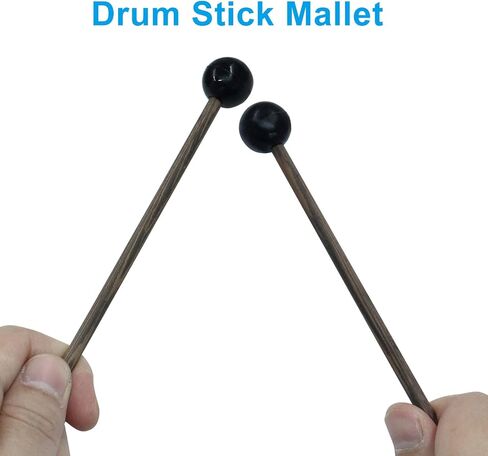 Piutouyar 4 PCS LONGLE STANE MALLETS ، رأس المطاط Glockenspiel العصي الإيقاعية مقاطع الفيديو طبل العص in Saudi Arabia