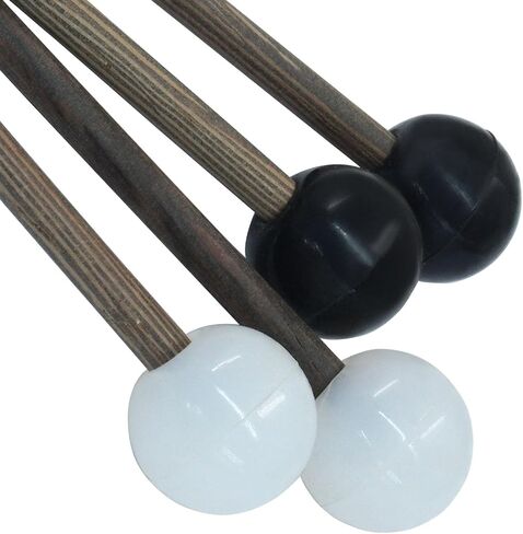 Piutouyar 4 PCS LONGLE STANE MALLETS ، رأس المطاط Glockenspiel العصي الإيقاعية مقاطع الفيديو طبل العص in Saudi Arabia