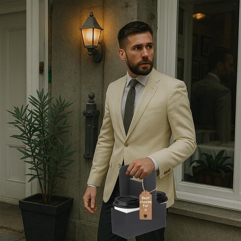 10 حزمة 2 كوب حامل شرب يمكن التخلص منها مع مقبض مقبض القهوة كوب حامل محمول للمشروبات الباردة الساخنة خدمات توصيل الطعام مع بطاقة القلب لتقدير المعلم عيد الأم عيد الأم in Kuwait