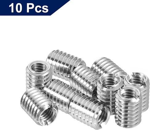 محولات خيط UXCELL الأكمام تقليل المكسرات ، 10pcs M6*1 ذكر إلى M4*0.7 أنثى من الصواريخ المصنوعة من الفولاذ المقاوم للصدأ مقررات محول مخفض ، in Saudi Arabia