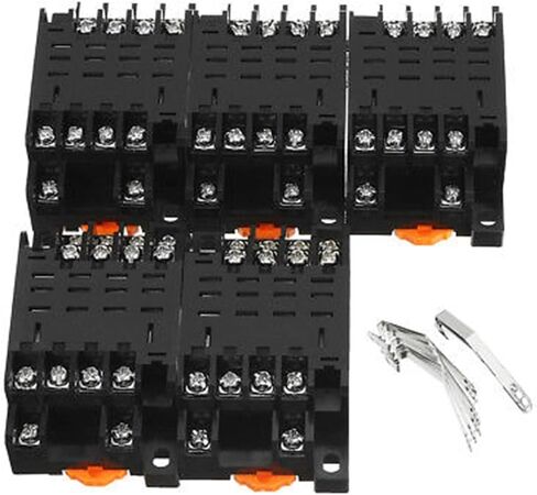 5pcs 14 Pin 28mm Din Dair لوحة محمولة الكهرومغناطيسية قاعدة مقبس التتابع in Saudi Arabia