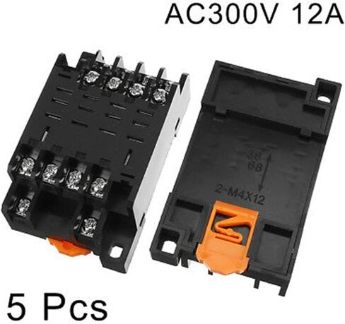 5pcs 14 Pin 28mm Din Dair لوحة محمولة الكهرومغناطيسية قاعدة مقبس التتابع in Saudi Arabia