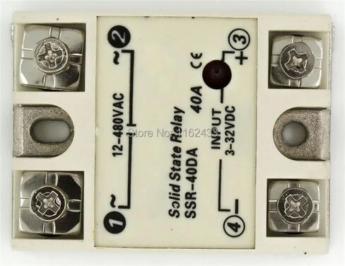 SSR-40DAP النوع العشوائي المرحلة الفردية DC إلى AC 40A 480V SSR 40DA ترحيل الحالة الصلبة in Saudi Arabia