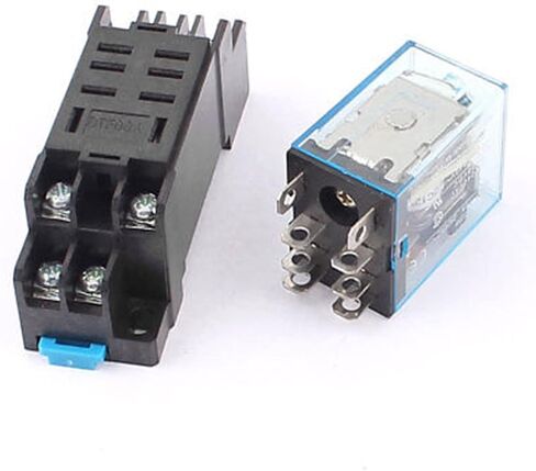 10pcs DC 12V 10A Coil Electromagnetic Power Relay Socket w DTF08A Base in Saudi Arabia