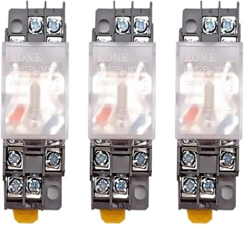 20 مجموعة مرحل مع لفائف قاعدة المقبس العامة DPDT Micro Mini Coledreal Switch LED AC 110/220V DC 12/24V in Saudi Arabia