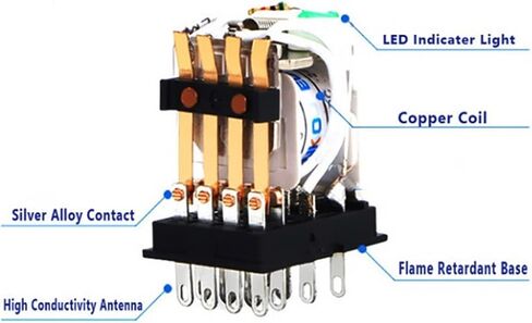 20 مجموعة مرحل مع لفائف قاعدة المقبس العامة DPDT Micro Mini Coledreal Switch LED AC 110/220V DC 12/24V in Saudi Arabia