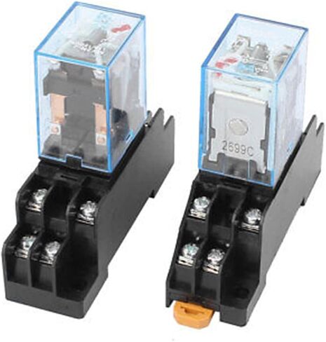 20pcs لفائف AC240V5A 8 محطات 35 مم DIN RAIL MOUNT RELAY COOKET W SOCKET in Saudi Arabia