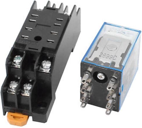 20pcs لفائف AC240V5A 8 محطات 35 مم DIN RAIL MOUNT RELAY COOKET W SOCKET in Saudi Arabia
