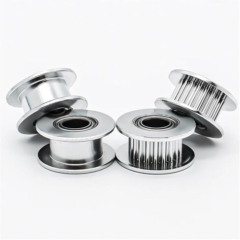16T Teeth 2GT Idler Pulley Synchronous Wheel Bore 3mm with Bearing 2MGT Belt Width 6/10mm GT2 Timing Pulley 3D Printer Parts(Bore 3mm No Teeth,50pcs,6mm-Silver) in Saudi Arabia