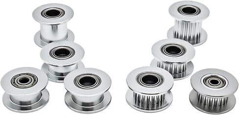 20 Teeth 2GT Idler Pulley Synchronous Wheel Bore 3/4/5/6/8mm with Bearing Belt Width 6/9/10/12/15mm 3D Printer GT2 Timing Pulley(Bore 4mm No Teeth,50pcs,9mm-Black) in Saudi Arabia