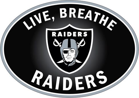 Siskiyou Sports NFL Las Vegas Raiders Live-Breath Auto Secal ، ألوان الفريق ، حجم واحد in Saudi Arabia