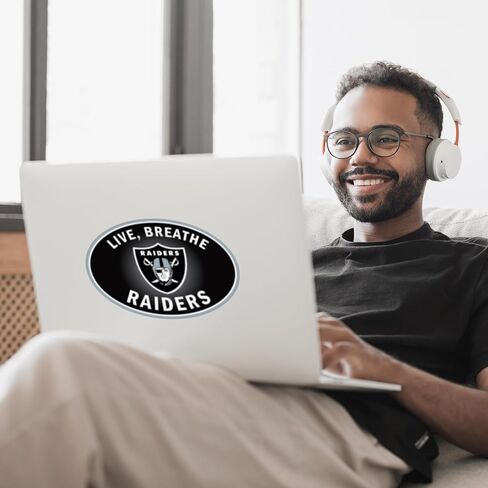 Siskiyou Sports NFL Las Vegas Raiders Live-Breath Auto Secal ، ألوان الفريق ، حجم واحد in Saudi Arabia