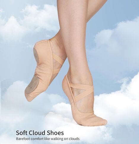 Daydance Cloud Soft 4 Way Way Women Women Ballet Shoes ، Women Ballet Slippers for Dance ، Gymnastics in Saudi Arabia