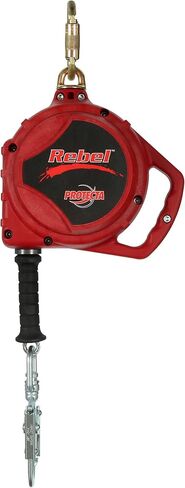 3M معدات الحماية الشخصية Protecta Rebel ، 3590500 تراجع شريان الحياة ذاتيًا ، كابل مجلفن 33 قدمًا ، السكن الحراري ، Carabiner ، سعة 420 رطل ، أحمر in Kuwait