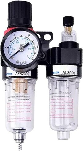 AFC2000 G1/4 AFR2000 + AL2000 مياه الزيت منظم مصيدة فخ مرشح هواء ضاغط الهواء صمام تقليل صمام الشريحة (AFC2000 البلاستيك) in Saudi Arabia