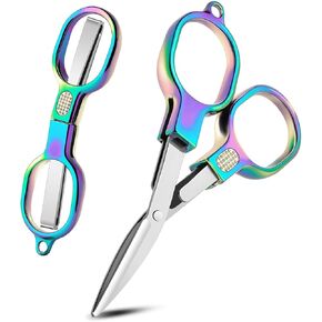2 Pcs Badge Scissors for Nurses Mini, Foldable Nurse Scissors for Badge Reel in Saudi Arabia