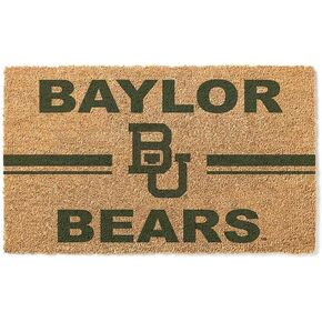 KH Sports Fan Baylor Bears Team Logo Coir Doormat, 18x30 Inches, Bears Outdoor Rug; Display Your Team Spirit with This Unique Baylor Bears Doormat in Kuwait