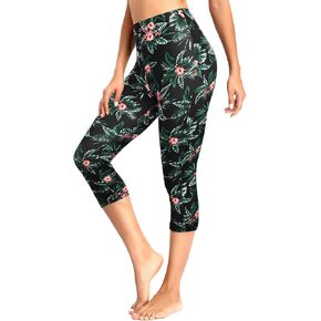 Pinup أزياء النساء السباحة السراويل عالية الخصر الأشعة فوق البنفسجية طفح الحرس الرياضة Capris ملابس السباحة طماق السباحة in Kuwait