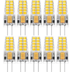 6 Pack G4 LED Bulb 12V AC/DC 2.5W Equivalent 30W T3 Bi-Pin Base 2700K Soft Warm White G4 Light Bulbs 300 Lumens 360°Beam Angle for Chandelier, Table lamp, Outdoor Landscape Lighting in Saudi Arabia