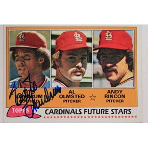Tito Landrum St Louis Cardinals Autographed 1981 Topps #244 Signed Card 17C - Baseball Slabbed Autographed Cards in Saudi Arabia