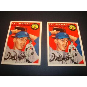 Ray Herbert 1994 Topps 1954 Archives #190 Tigers وقعت توقيع TD الأصيل - بطاقات البيسبول الموقعة in Saudi Arabia